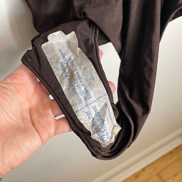 Good American Women’s Layout One Piece Swimsuit Chocolate Dark Brown M Medium 2 - Picture 4 of 8